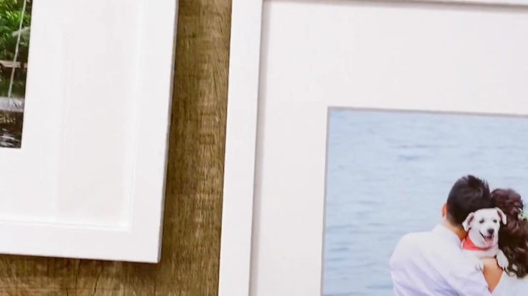 Framed Fine Art Set White Board White Frame 1